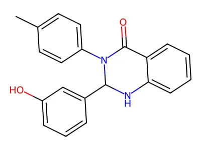 2-(3-Hydroxyphenyl)-3-(4-methylphenyl)-1,2-dihydroquinazolin-4-one structure