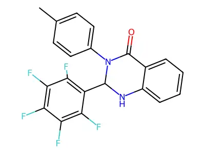 3-(4-Methylphenyl)-2-(2,3,4,5,6-pentafluorophenyl)-1,2-dihydroquinazolin-4-one structure