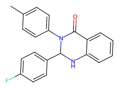 2-(4-Fluorophenyl)-3-(4-methylphenyl)-1,2-dihydroquinazolin-4-one structure