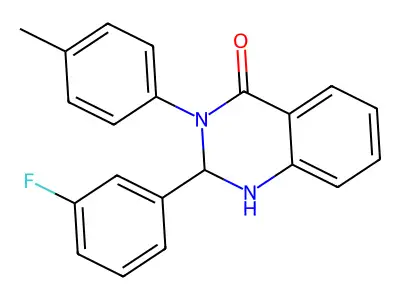 2-(3-Fluorophenyl)-3-(4-methylphenyl)-1,2-dihydroquinazolin-4-one structure