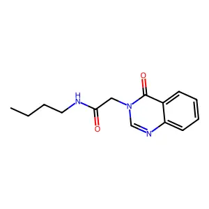 N-butyl-2-(4-oxoquinazolin-3(4H)-yl)acetamide structure
