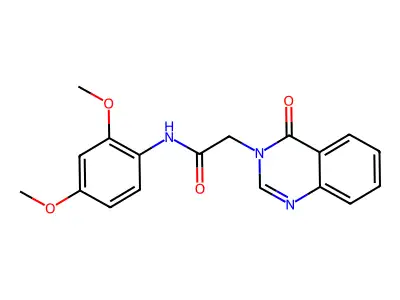 N-(2,4-dimethoxyphenyl)-2-(4-oxo-3(4H)-quinazolinyl)acetamide structure