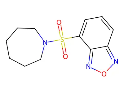 4-(Azepan-1-ylsulfonyl)-2,1,3-benzoxadiazole structure