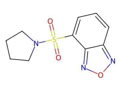 4-Pyrrolidin-1-ylsulfonyl-2,1,3-benzoxadiazole structure