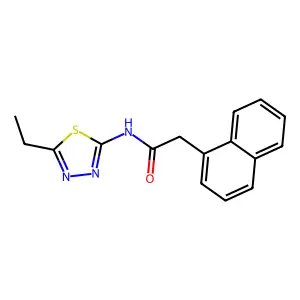 N-(5-ethyl-1,3,4-thiadiazol-2-yl)-2-(naphthalen-1-yl)acetamide structure