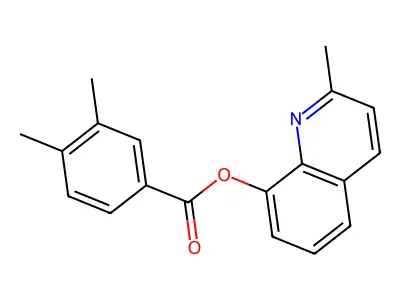 2-Methylquinolin-8-yl 3,4-dimethylbenzoate structure
