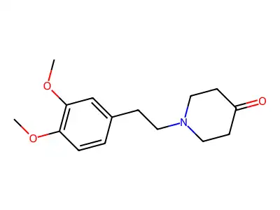 4-Piperidone, 1-(3,4-dimethoxyphenethyl)- structure