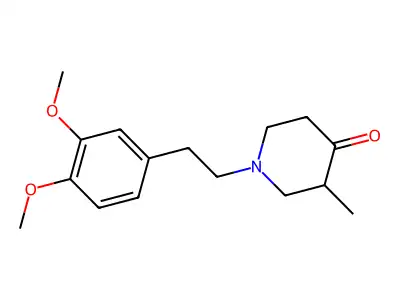 4-Piperidone, 1-(3,4-dimethoxyphenethyl)-3-methyl- structure