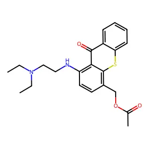 Thioxanthen-9-one, acetate (ester) structure