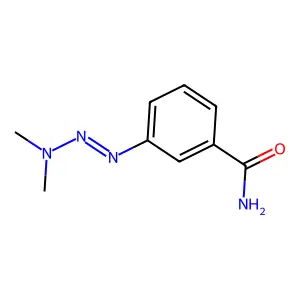 3-(3,3-二甲基-1-三氮烯-1-基)苯甲酰胺 structure
