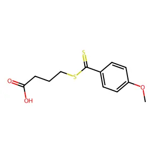 4-[(4-Methoxybenzene-1-carbothioyl)sulfanyl]butanoic acid structure