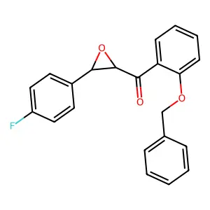 [2-(Benzyloxy)phenyl][3-(4-fluorophenyl)-2-oxiranyl]methanone structure