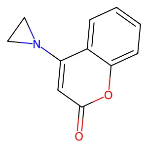 4-(Aziridin-1-yl)-2H-1-benzopyran-2-one structure