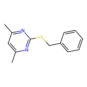 2-(Benzylthio)-4,6-dimethylpyrimidine structure