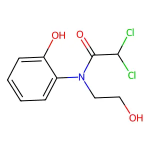 Acetanilide, 2,2-dichloro-2'-hydroxy-N-(2-hydroxyethyl)- structure