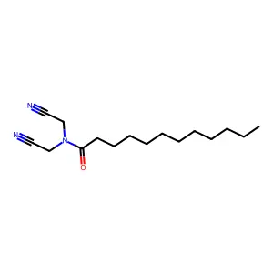 N,N-bis(cyanomethyl)dodecanamide structure