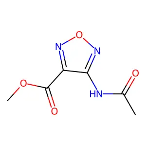 Methyl 4-acetamido-1,2,5-oxadiazole-3-carboxylate structure