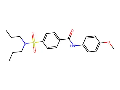 4-(dipropylsulfamoyl)-N-(4-methoxyphenyl)benzamide structure