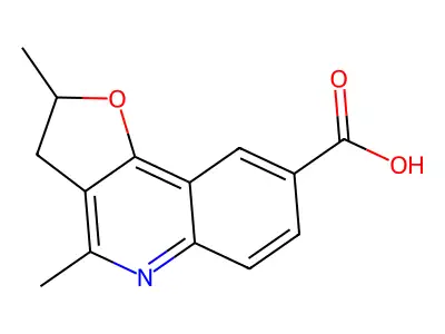 2,4-Dimethyl-2,3-dihydro-furo[3,2-c]quinoline-8-carboxylic acid structure
