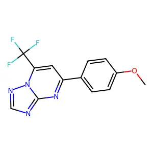 5-(4-Methoxyphenyl)-7-(trifluoromethyl)[1,2,4]triazolo[1,5-a]pyrimidine structure
