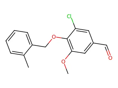 3-Chloro-5-methoxy-4-[(2-methylbenzyl)oxy]benzaldehyde structure