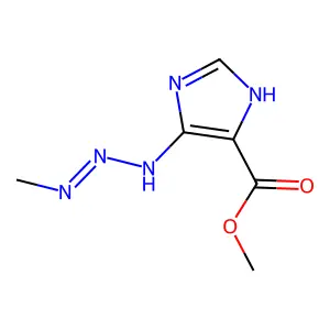 methyl (5Z)-5-(methylaminohydrazinylidene)imidazole-4-carboxylate structure