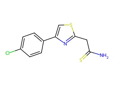 2-[4-(4-Chlorophenyl)-1,3-thiazol-2-yl]ethanethioamide structure