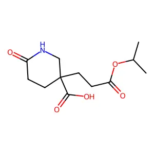 3-(2-Isopropoxycarbonyl-ethyl)-6-oxo-piperidine-3-carboxylic acid structure