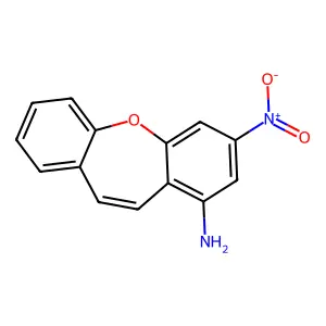 3-Nitrodibenzo[b,f]oxepin-1-amine structure