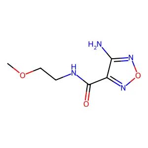 4-Amino-N-(2-methoxyethyl)-1,2,5-oxadiazole-3-carboxamide structure