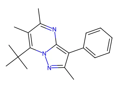 7-Tert-butyl-2,5,6-trimethyl-3-phenylpyrazolo[1,5-a]pyrimidine structure