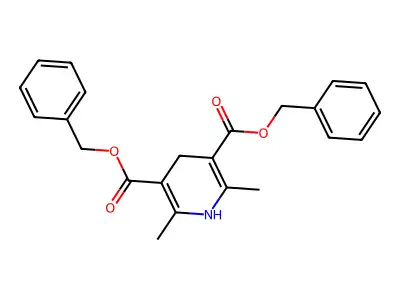 Bis(benzyl) 1,4-dihydro-2,6-dimethylpyridine-3,5-dicarboxylate structure