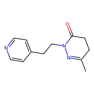 3(2H)-Pyridazinone, 4,5-dihydro-6-methyl-2-(2-(4-pyridyl)ethyl)- structure