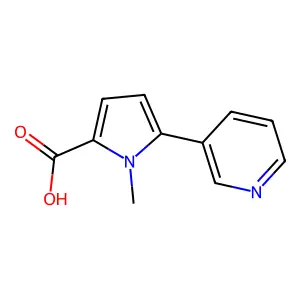 1-methyl-5-(pyridin-3-yl)-1H-pyrrole-2-carboxylic acid structure