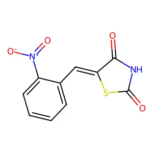 5-[(2-Nitrophenyl)methylidene]-1,3-thiazolidine-2,4-dione structure
