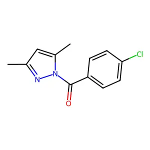 1-(4-chloro-benzoyl)-3,5-dimethyl-1H-pyrazole structure