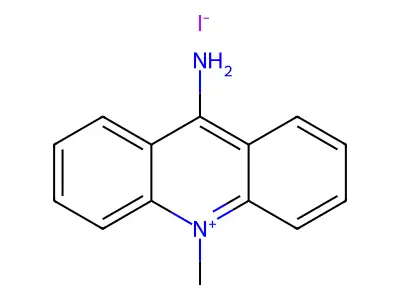 9-氨基-10-甲基吖啶碘化物 structure