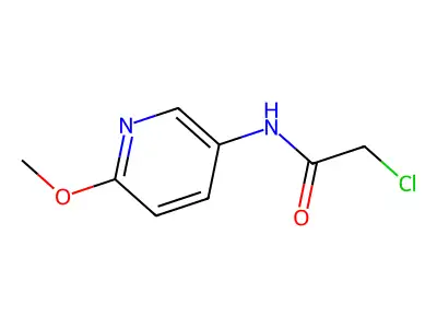 2-chloro-N-(6-methoxypyridin-3-yl)acetamide structure