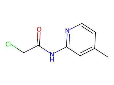 2-chloro-N-(4-methylpyridin-2-yl)acetamide structure