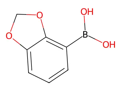 2,3-Methylenedioxyphenyl boronic acid structure