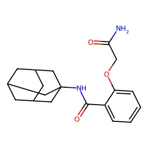 N-(1-金刚烷基)-2-(2-氨基-2-氧代乙氧基)苯甲酰胺 structure