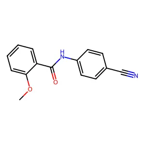 N-(4-cyanophenyl)-2-methoxybenzamide structure