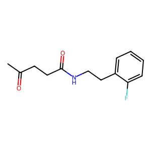 N-[2-(2-fluorophenyl)ethyl]-4-oxopentanamide structure