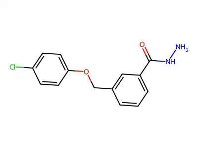 3-[(4-Chlorophenoxy)methyl]benzohydrazide structure