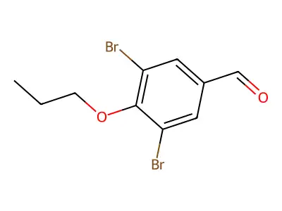 3,5-Dibromo-4-propoxybenzaldehyde structure