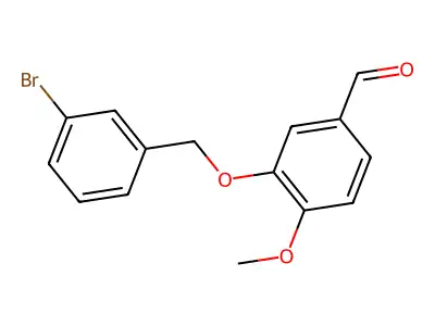 3-[(3-Bromobenzyl)oxy]-4-methoxybenzaldehyde structure