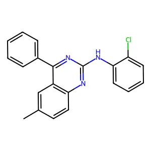 N-(2-chlorophenyl)-6-methyl-4-phenylquinazolin-2-amine structure