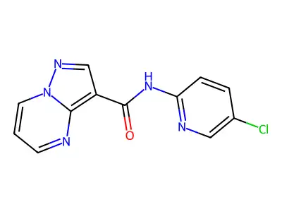 N-(5-chloropyridin-2-yl)pyrazolo[1,5-a]pyrimidine-3-carboxamide structure