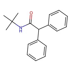 N-tert-butyl-2,2-diphenylacetamide structure