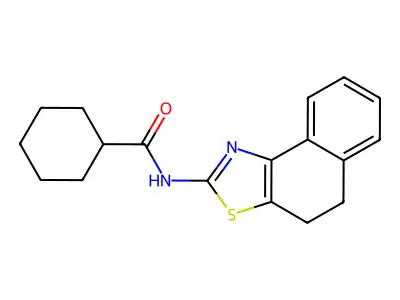 N-(4,5-dihydronaphtho[1,2-d]thiazol-2-yl)cyclohexanecarboxamide structure